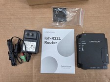 Linovision IOT-R32L Black LTE 48V DC 2 LAN Port Industrial Cellular Router Read picture