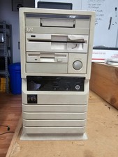 Very Rare Retro Vintage Clean ITS Baby AT PC Case w/Display & Dual Floppy Drives picture