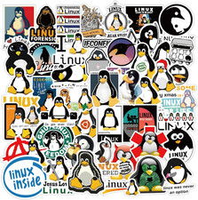 Linux Stickers 62Pcs Work Decals Aesthetic Waterproof Vinyl Pack Stickers for Wa picture