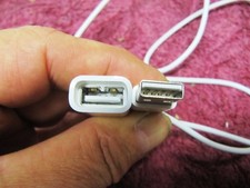 Orig APPLE Wired Keyboard Mouse To USB-A Extension Cable 591-0181 591-0079 0240  picture