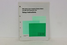 IBM 3192-G COLOR GRAPHICS DISPLAY STATION & IBM 3979 EXP UNIT SETUP INSTRUCTIONS picture