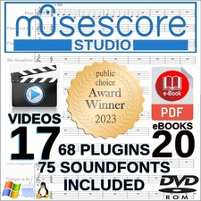 MuseScore | Music Notation | 17 Tutorial Videos | 20 eBooks | DVD picture