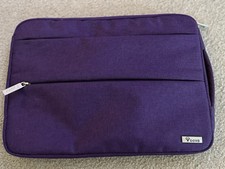 Voova Purple Laptop MacBook Air Or Chromebook Case Bag Pockets New picture