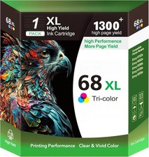 68XL Color High Yield Ink Cartridges Compatible with HP Envy 6555e 6552e 6155e picture