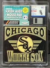 Vintage Chicago White Sox Screen Saver & Mouse Pad Set Floppy Disk 1997 MLB picture
