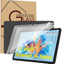 For Feonal 11 inch Tablet Tempered Glass Screen Protector 9H HD Clear Film 2Pack picture