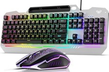 Teclado y ratón gaming con cable y iluminación Razer Chroma para PC picture