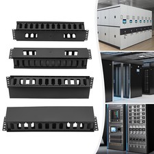 4 Pack Horizontal Rack Mount Cable Management, Cable Organizer, Cable Raceways picture