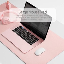 For PU Leather Dual Sided Desk Mat Non-Slip Mouse Pad Office Home 400MM X 800MM picture