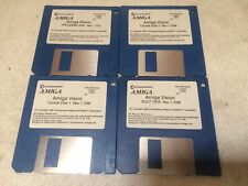4 Vintage Commodore Amiga 2.1 Floppy Disks - Tuturoial - Boot - Program picture