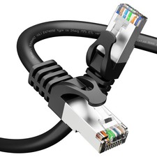 150ft Blue Cat6A 10Gbps Long Shielded SSTP SFTP Ethernet Network Cable picture
