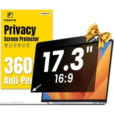 F FORITO 17.3 Inch 16:9 360° 17 Computer with Aspect Ratio, Black picture