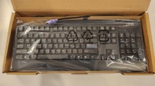 NEW Vintage IBM Black PS/2 Computer Keyboard - FRU 89P8300 - KB-0225 - NOS picture