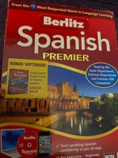 BERLITZ SPANISH AND ENGLISH PREMIER DISC SET FOR MAC picture
