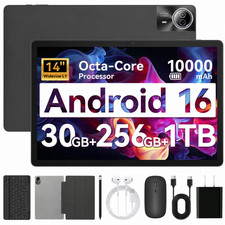14 inch Touch Screen Tablet Android 16 30GB RAM 256GB ROM 10000mAh WiFi 8-core picture