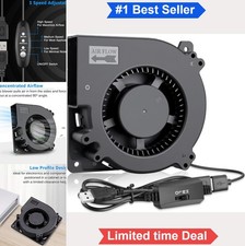 120mm USB Blower Fan 5V DC 3 Speed Control for AV Cabinet Receiver DVR Modem picture