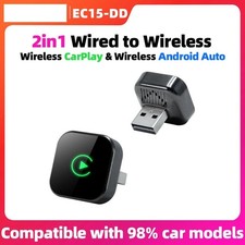 2 in 1 Wireless CarPlay Android Auto Adapter 5GHz WiFi Wired to Wireless USB picture