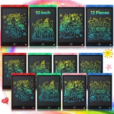 12 Pack LCD Writing Tablet for Kids, 10 Inch Erasable Drawing Pad picture
