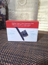 CY PCI-E 4x & Mini Displayport 1.4 to Dual USB 3.1 Type-C Graphics Card Adapter picture