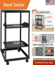 Heavy-Duty 20U Server Rack with Mobility - Ideal for Office and Classroom Use picture