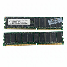 Micron 1GB (2x512MB) PC1600R DDR ECC Registered Server RAM MT18VDDT6472G *READ* picture