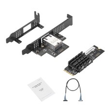 M.2 B+M‑Key to RJ45 10Gbps Ethernet Adapter AQC113 for NAS Windows Linux ESXi picture