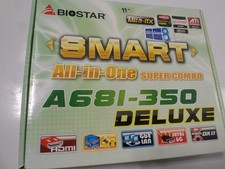 Biostar A68I-350 DELUXE, BGA FT1, AMD Motherboard OPEN BOX- UNUSED picture