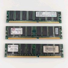 DDR RAM Lot of 3 512MB-1GB Apacer Kingston Centon PC2100 PC2700 picture