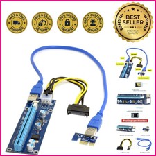 JSER PCI-E 1x to 16x Mining Machine Enhanced Extender Riser Adapter with USB 3.0 picture