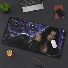 Yennefer Mouse Pad, Fantasy Gaming Desk Mat, XXL Keyboard Pad, Gift picture