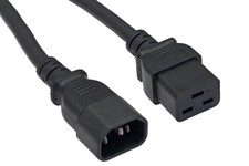 Cablelera AC Power Cord Extension, IEC320 C14 to IEC320 C19, 6', 14AWG, 15A, ... picture