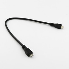 10x Micro 5 Pin B Male To Micro USB 5 Pin Male Data Adapter Converter Cable Cord picture