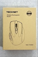Tecknet Wireless Rechargeable Mouse Model TK-MS009 Ergonomic Design New In Box picture