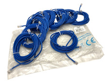 C2G 24378 Cat5e RJ45 350MHz Patch Cable, Blue, 14FT LOT OF 10 picture
