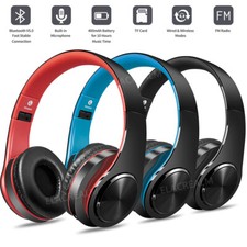 Bluetooth Headphones Over Ear Built-in Mic and Wired Mode for PC/Cell Phones/TV picture