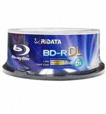 25 RIDATA  Blu-Ray BD-R DL 6X 50GB Dual Double Layer Logo Recordable Media Disc picture