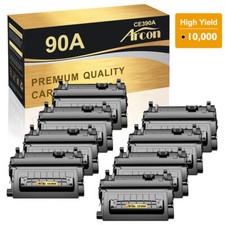 8 PACK Black CE390A 90A Toner Cartridge Fits For HP LaserJet M4555f M601dn M603n picture