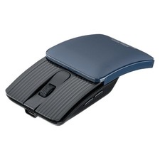 Sanwa Direct Bluetooth Mouse, Small, Rechargeable, with Pouch, Blue picture