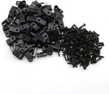 100pcs 1/4 inch (6.4mm) R-Type Cable Clamp Nylon Wire Hose Tube Fastener Fixed C picture