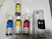 HP Smart Tank & DeskJet Ink Refill Bottles (Black, Cyan, Magenta, Yellow) 5 Pack picture
