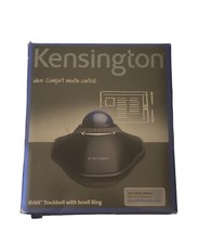 Kensington Wired Orbit Trackball Mouse with Scroll Ring Wrist Rest New Sealed picture
