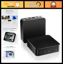 Compact Mini PC 8GB RAM 256GB SSD, Dual HDMI 4K, WiFi 5, Bluetooth 4.2, Home Off picture