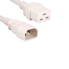 10' WHT Power Cable for HP HPE Aruba 6400 R0X36A Network Switches JumperCord PDU picture