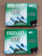 Maxell DDS Cleaning Cartridges DDS, DDS-2, DDS-3, DDS-4 Compatible 2 Pack New picture