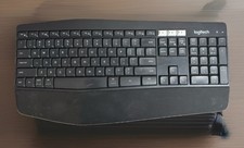 Logitech K850 Wireless Bluetooth Keyboard Black Battery Powered picture