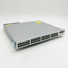 Cisco Catalyst 48-Port UPOE Network Switch WS-C3850-48U-S w/2*PWR-C1-1100WAC PSU picture