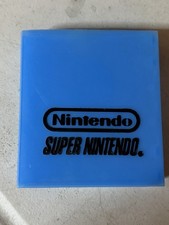 Vintage 1991 Super Nintendo Clamshell Game Case Blue picture