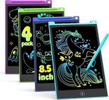 TECJOE 4 Pack LCD Writing Tablet for Kids, 8.5 Inch Toddlers Drawing Tablet picture
