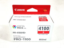 Canon Original PFI-4100 R 80mL Red Pigment Ink Tank - 6785C002 picture