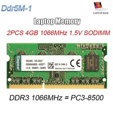 2PCS 4GB SO-DIMM Kingston DDR3 1066MHz PC3-8500 Laptop RAM Memory NON-ECC 1.5Vol picture